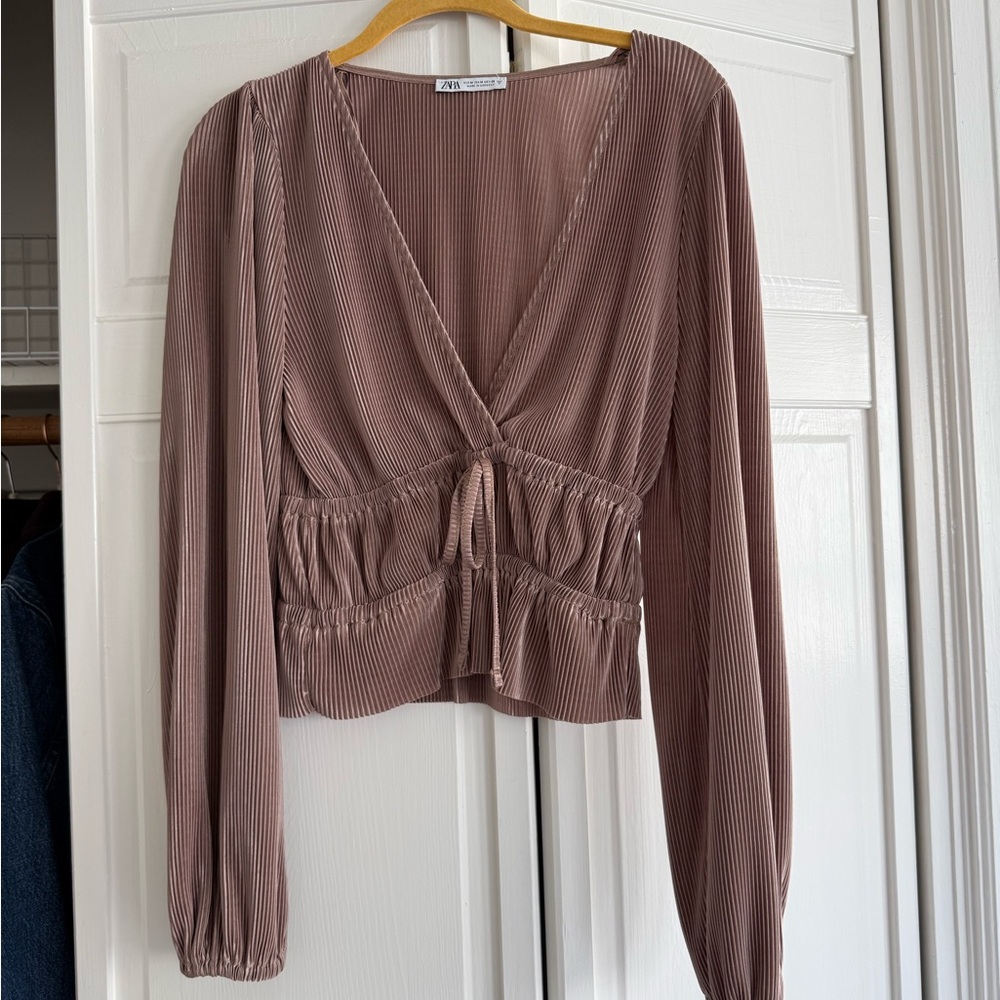 Zara V-Neck Blouse